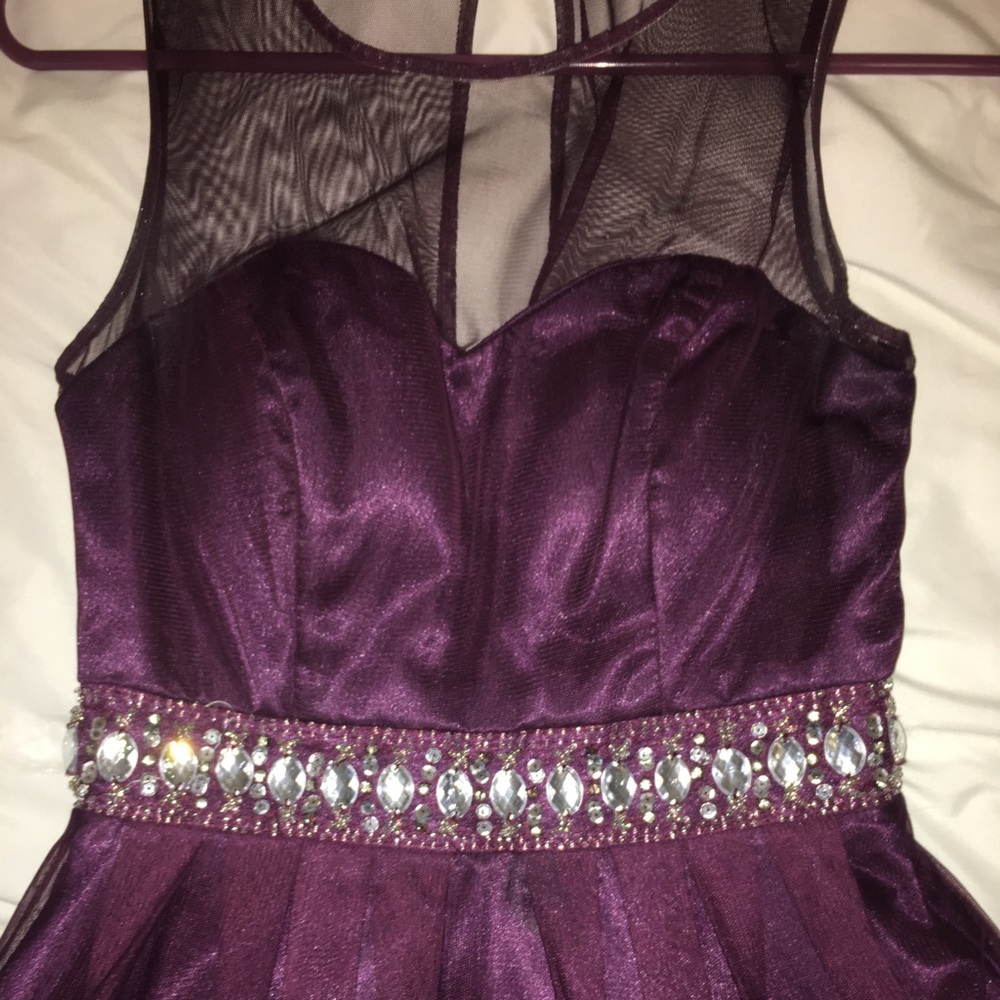 Plum Prom Dress - Picture 5 of 6